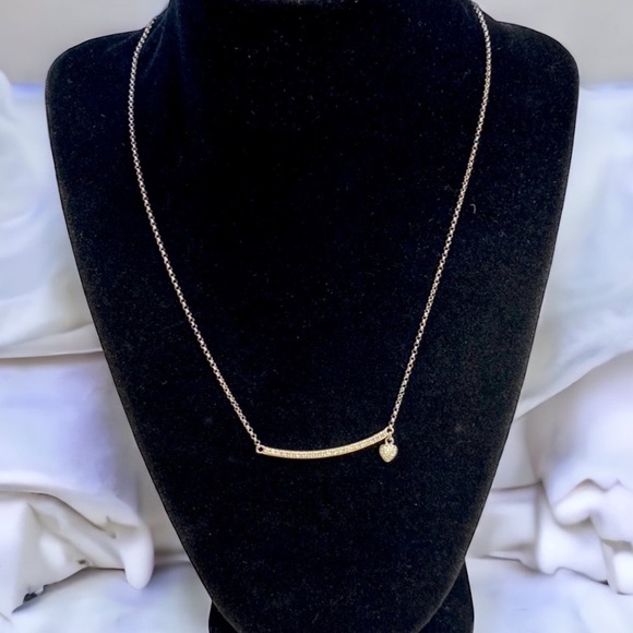 14KT White Gold & Diamond Necklace - Picture 1 of 2